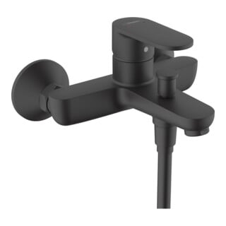 hansgrohe Wannen-Einhebelmischer Vernis Blend AP, 2 Verbr., Ausl. 171mm, mattschwarz