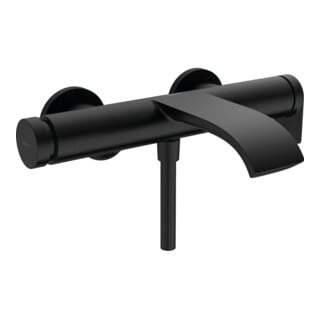 hansgrohe Wannen-Einhebelmischer Vivenis AP, Ausladung 216mm, schwarz matt