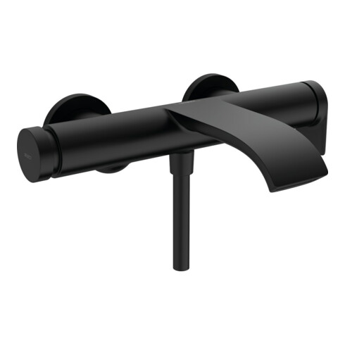 hansgrohe Wannen-Einhebelmischer Vivenis AP, Ausladung 216mm, schwarz matt