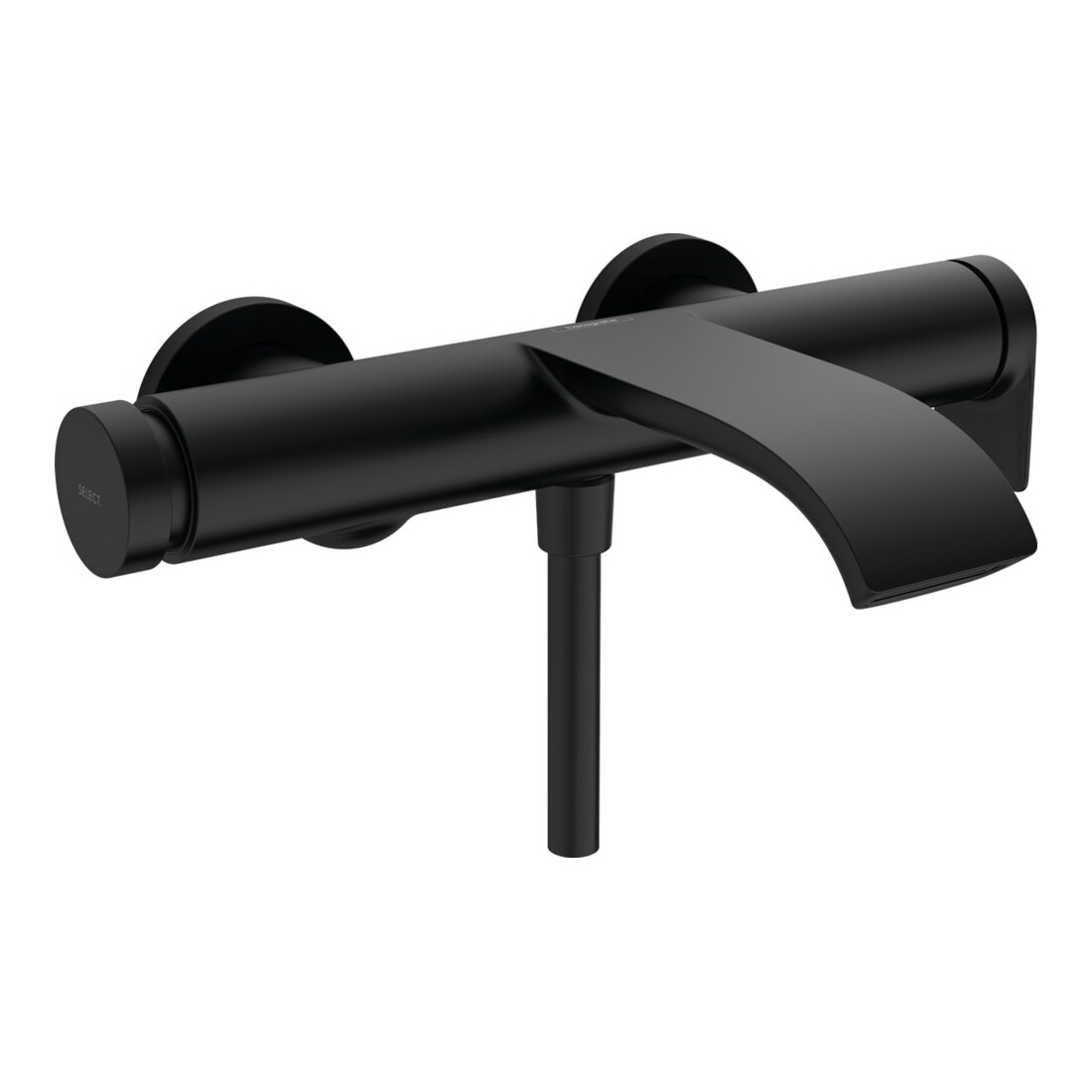 hansgrohe Wannen-Einhebelmischer Vivenis AP, Ausladung 216mm, schwarz matt