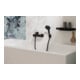 hansgrohe Wannen-Einhebelmischer Zesis S AP, Wandmontage, schwarz matt