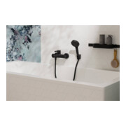 hansgrohe Wannen-Einhebelmischer Zesis S AP, Wandmontage, schwarz matt-3