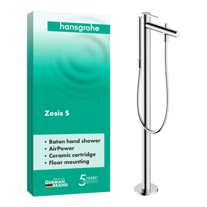 hansgrohe Wannen-Einhebelmischer Zesis S bodenstehend chrom