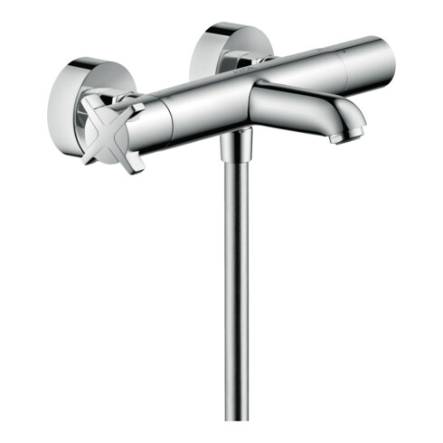 hansgrohe Wannen-Thermostat Axor Citterio E AP, Ausl. 177mm, 2 Verbraucher, chrom