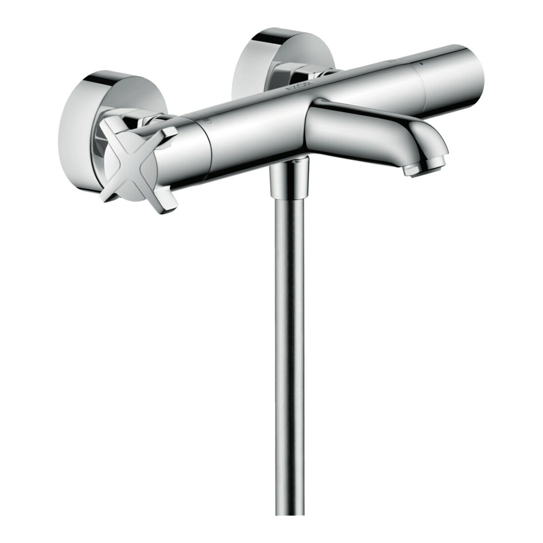 hansgrohe Wannen-Thermostat Axor Citterio E AP, Ausl. 177mm, 2 Verbraucher, chrom