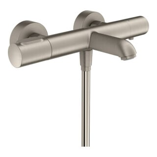 hansgrohe Wannen-Thermostat Axor Citterio M AP, Ausl. 180mm, 2 Verbr., Edelstahl-Optik