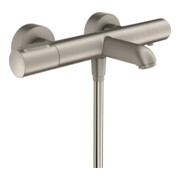 hansgrohe Wannen-Thermostat Axor Citterio M AP, Ausl. 180mm, 2 Verbr., Edelstahl-Optik