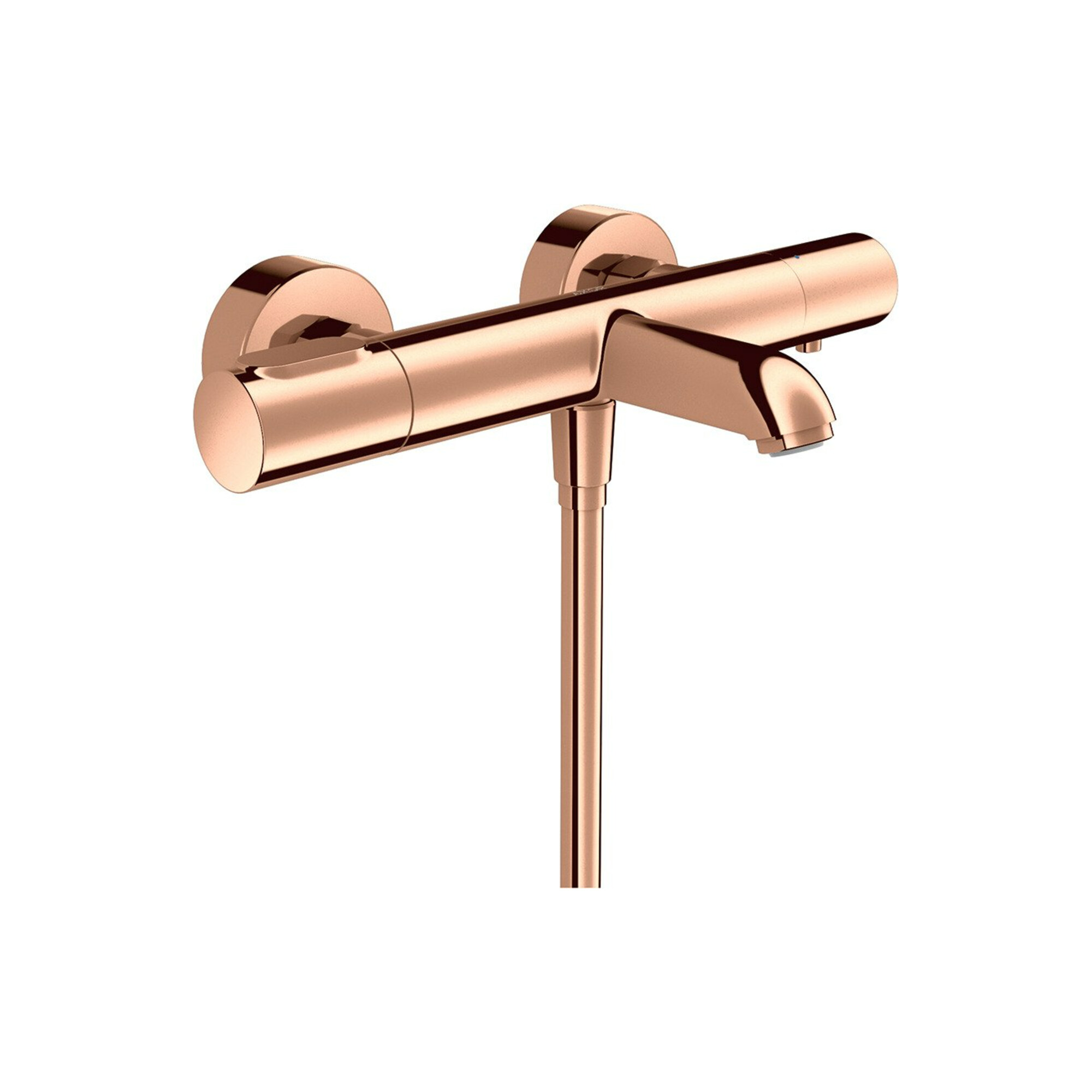 hansgrohe Wannen-Thermostat Axor Citterio M AP, Ausl. 180mm, 2 Verbr., pol. red gold
