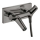 hansgrohe Wannen-Thermostat Axor Starck Organic AP, Ausl. 218mm, polished black chrome-1