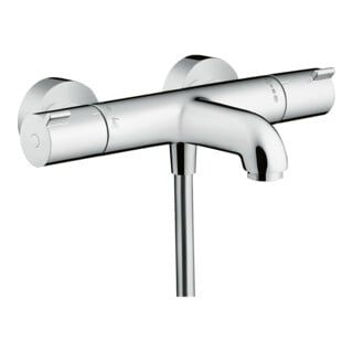 hansgrohe Wannen-Thermostat Ecostat 1001 CL 296x102mm, AP, 2 Verb, Ausl. 182mm, chr