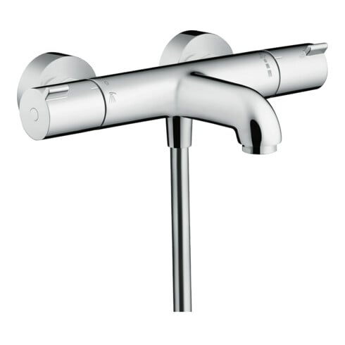 hansgrohe Wannen-Thermostat Ecostat 1001 CL 296x102mm, AP, 2 Verb, Ausl. 182mm, chr
