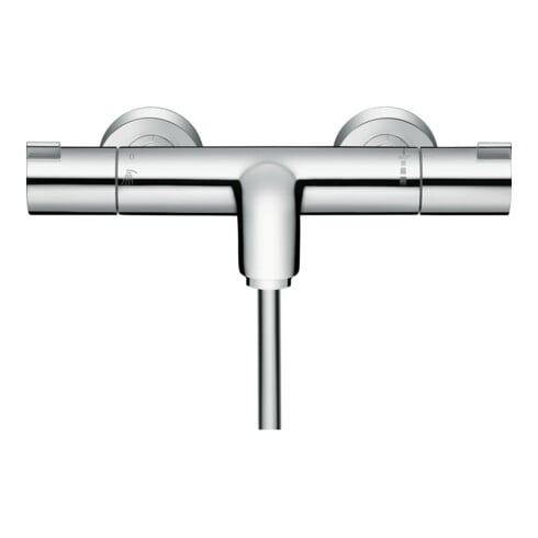 hansgrohe Wannen-Thermostat Ecostat 1001 CL 296x102mm, AP, 2 Verb, Ausl. 182mm, chr