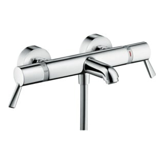 hansgrohe Wannen-Thermostat Ecostat Comf. Care AP, mit extra langen Griffen, chrom