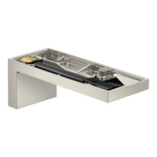 hansgrohe Wanneneinlauf Axor MyEdition A 176mm, Wd, o. Pl., Edelstahl-Optik