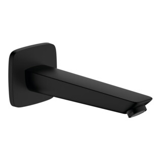 hansgrohe Wanneneinlauf Logis matt-schwarz, Ausladung 195mm