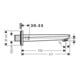 hansgrohe Wanneneinlauf Novus Ausladung 192mm chrom