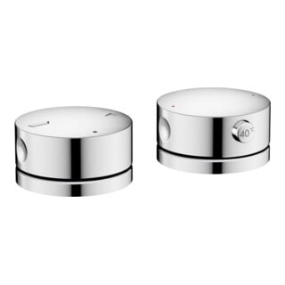 hansgrohe Wannenrandarmatur 2-Loch Axor One Thermostat chrom