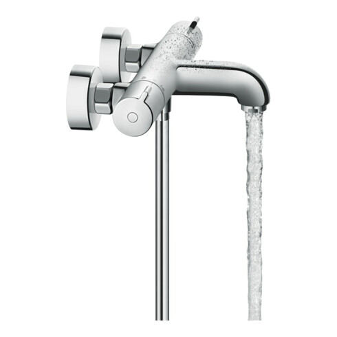 hansgrohe Wannen-Thermostat Ecostat 1001 CL 296x102mm, AP, 2 Verb, Ausl. 182mm, chr