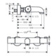 hansgrohe Wannenthermostat ECOSTAT 1001 CL DN 15, Aufputz chrom-5