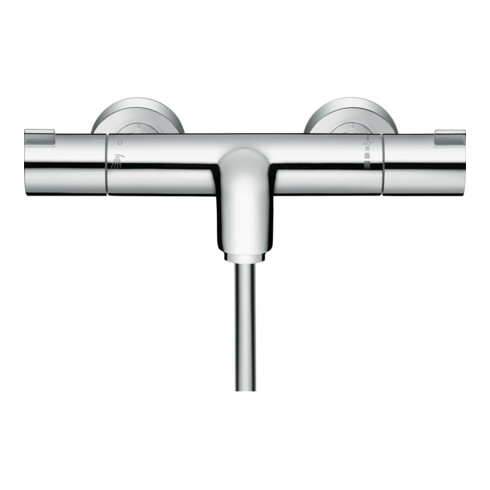 hansgrohe Wannen-Thermostat Ecostat 1001 CL 296x102mm, AP, 2 Verb, Ausl. 182mm, chr