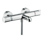 hansgrohe Wannen-Thermostat Ecostat Comfort 305x188mm, AP, 2 Verb, Ausl. 177mm, chr