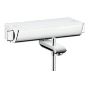 hansgrohe Mitigeur thermostatique baignoire Ecostat Select AP, 2 sorties, bec 193 mm, blanc/chrome