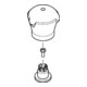 hansgrohe Warmwassergriff Axor Mondaro 2-Griff Waschtischarm.chrom/gold optik-1