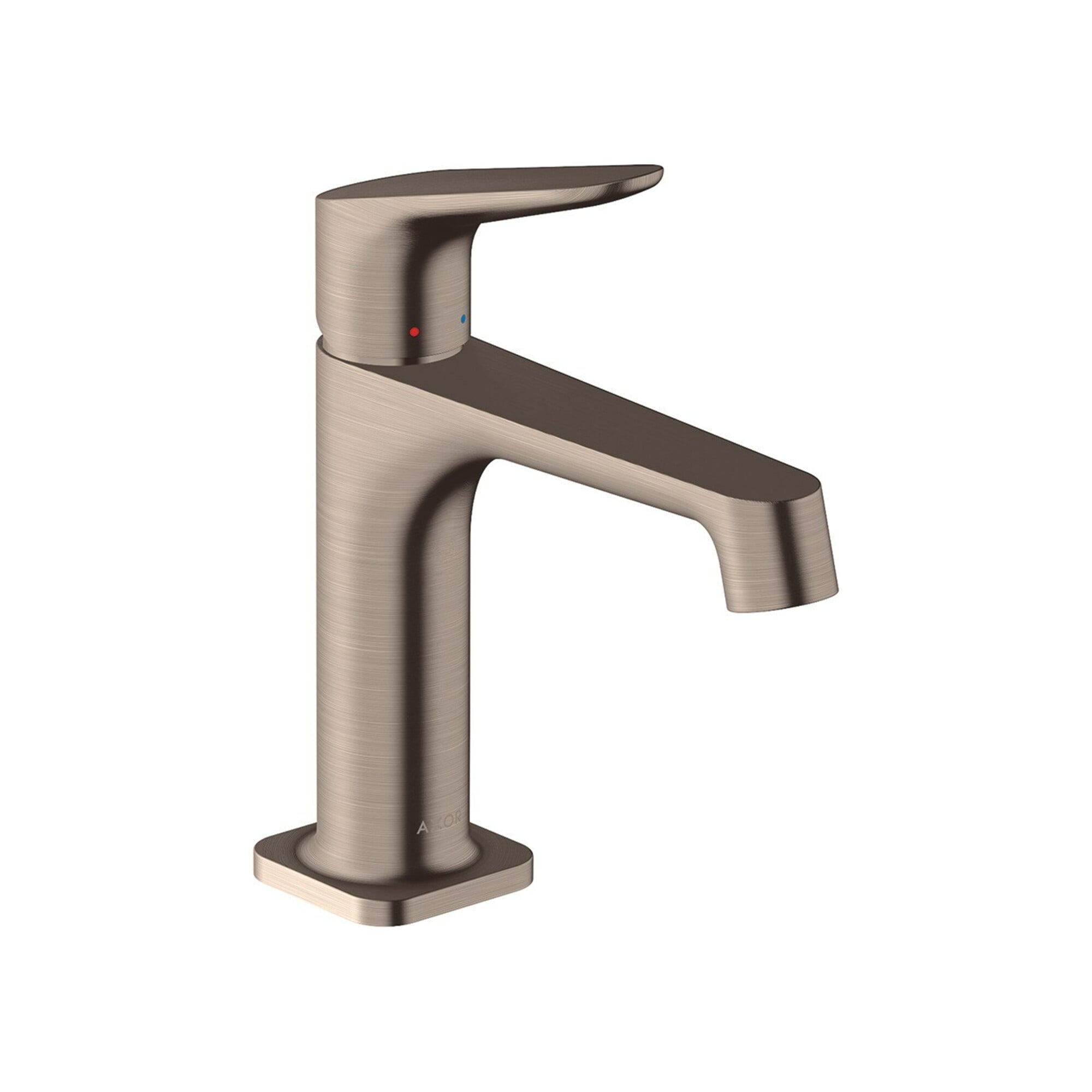 hansgrohe Waschtisch-Einhebelmischer 100 Axor Citterio M A 128mm, m Zugst.Abl.Gar., brush. ni.