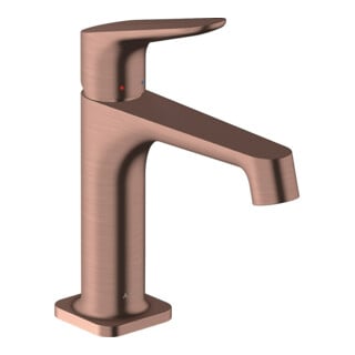 hansgrohe Waschtisch-Einhebelmischer 100 Axor Citterio M A 128mm, m Zugst.Abl.Gar., brush. r gol