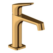 hansgrohe Waschtisch-Einhebelmischer 100 Axor Citterio M A 128mm, m Zugst.Abl.Gar., pol. gol opt
