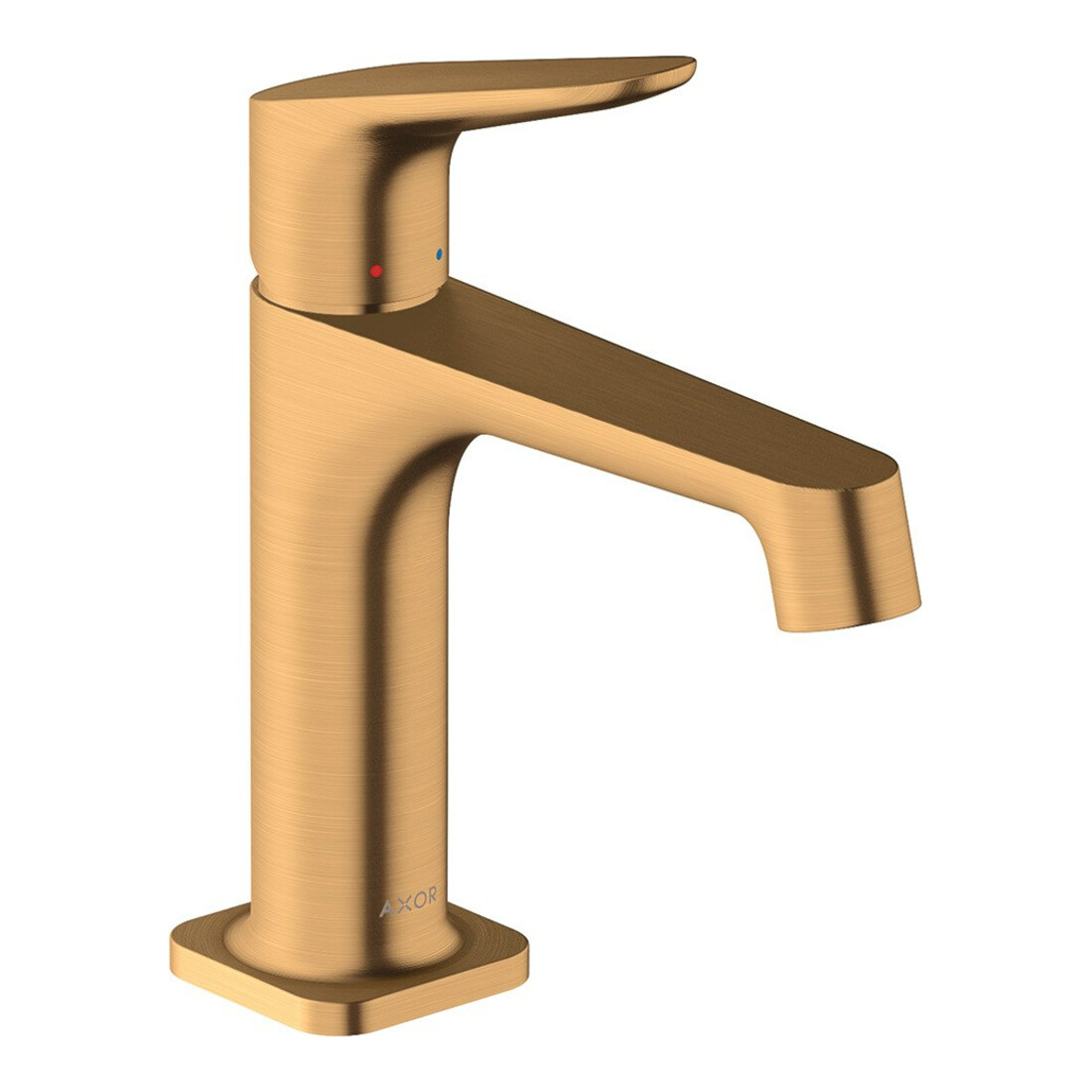 hansgrohe Waschtisch-Einhebelmischer 100 Axor Citterio M A 128mm, m ZugstAblGar, brush. gol opt