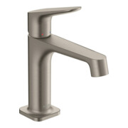 hansgrohe Waschtisch-Einhebelmischer 100 Axor Citterio M A 128mm, unver Abl.garn, Edelstahl-Optik