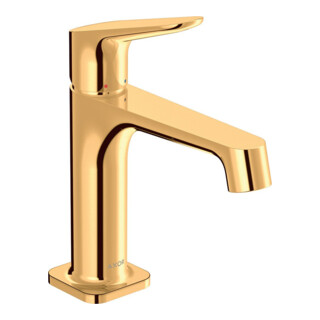 hansgrohe Waschtisch-Einhebelmischer 100 Axor Citterio M A 128mm, unver Abl.garn, pol. gol opt