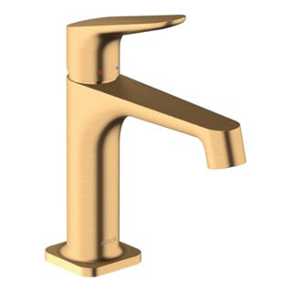 hansgrohe Waschtisch-Einhebelmischer 100 Axor Citterio M Ausl. 128mm, m Zugst.Abl.Gar., brush. br