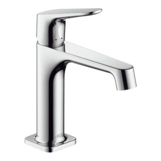 hansgrohe Waschtisch-Einhebelmischer 100 Axor Citterio M Ausl. 128mm, unverschließ Abl.garn, chr