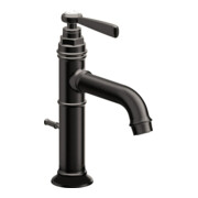 hansgrohe Waschtisch-Einhebelmischer 100 Axor Montreux A 142mm, m Zugst.Abl.Gar., brush. bla vc