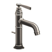 hansgrohe Waschtisch-Einhebelmischer 100 Axor Montreux A 142mm, m Zugst.Abl.Gar., Edelstahl-Optik