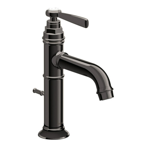 hansgrohe Waschtisch-Einhebelmischer 100 Axor Montreux A 142mm, m Zugst.Abl.Gar., pol. bla vc