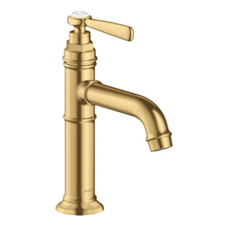 hansgrohe Waschtisch-Einhebelmischer 100 Axor Montreux A 142mm, unver Abl.garn, brush. gol opt