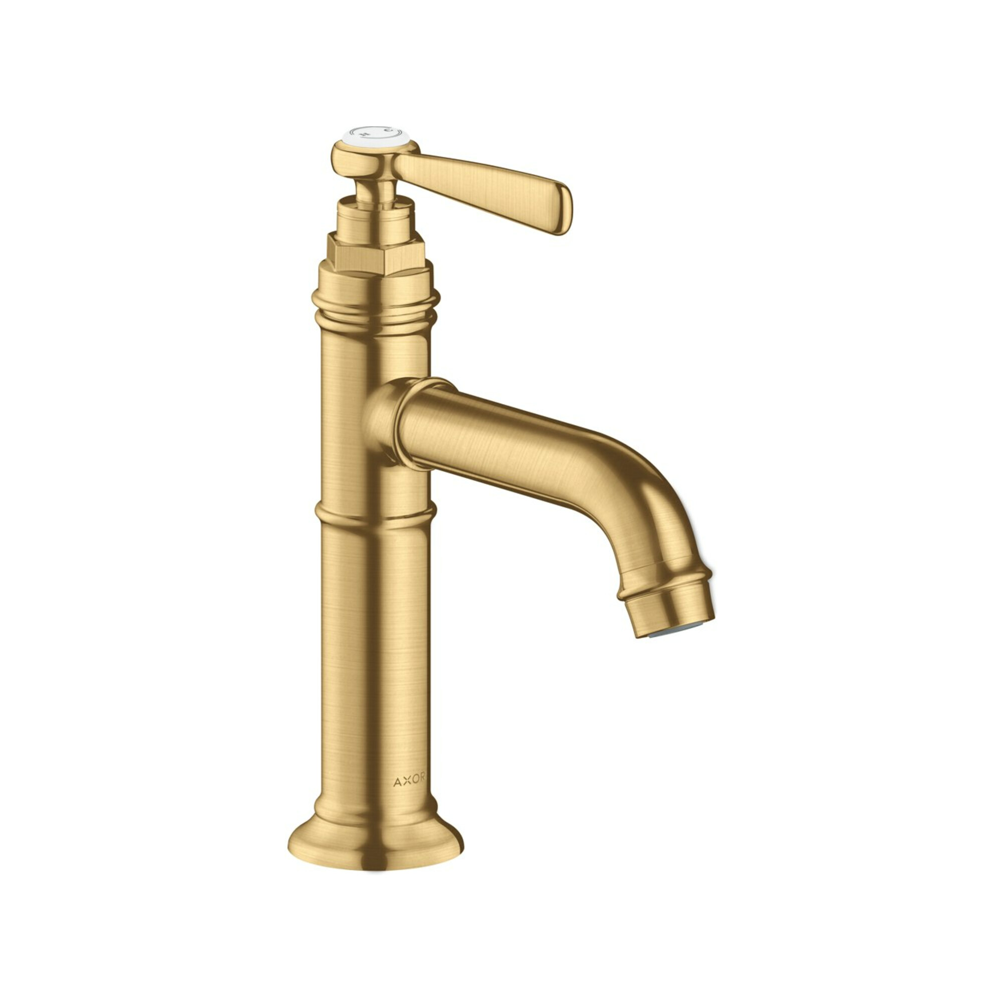 hansgrohe Waschtisch-Einhebelmischer 100 Axor Montreux A 142mm, unver Abl.garn, brush. gol opt