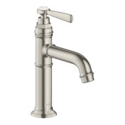 hansgrohe Waschtisch-Einhebelmischer 100 Axor Montreux A 142mm, unver Abl.garn, Edelstahl-Optik