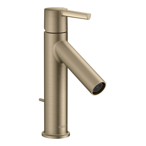 hansgrohe Waschtisch-Einhebelmischer 100 Axor Starck A 103mm, m HG, ZugstAblGar, brush. ni.
