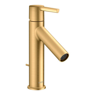 hansgrohe Waschtisch-Einhebelmischer 100 CoolSt Axor Starck A 103mm, m HG, Zugst.Abl.Gar., brush. br