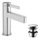 hansgrohe Waschtisch-Einhebelmischer 100 Finoris mit Push-Open-Ablaufgarnitur, chrom-1