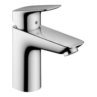 hansgrohe Waschtisch-Einhebelmischer 100 Logis mit Push-Open-Ablaufgarnitur, chrom