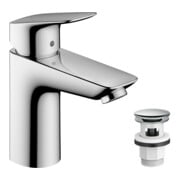 hansgrohe Waschtisch-Einhebelmischer 100 Logis mit Push-Open-Ablaufgarnitur, chrom-4