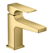 hansgrohe Waschtisch-Einhebelmischer 100 Metropol m HG, Pus-Op-Abl, A 127mm, pol. gol opt