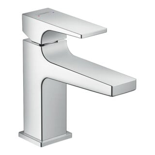 hansgrohe Waschtisch-Einhebelmischer 100 Metropol m HG, Pus-Op-Abl, Ausl. 127mm, chr