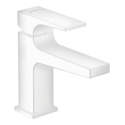 hansgrohe Waschtisch-Einhebelmischer 100 Metropol m HG, Pus-Op-Abl, Ausl. 127mm, m.-we