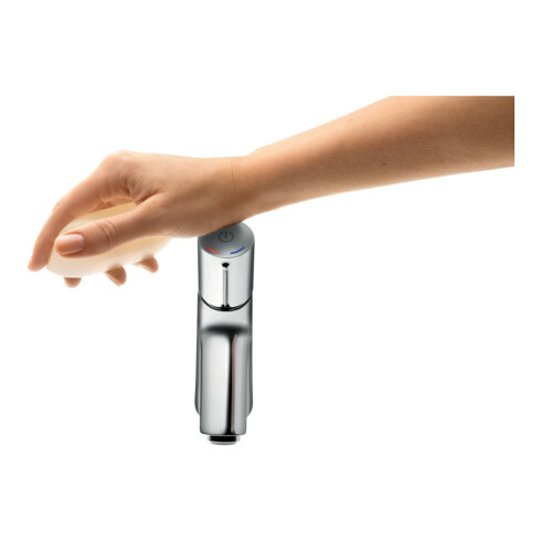 hansgrohe Waschtisch-Einhebelmischer 100 Talis Sel. S mit Zugstangen-Ablaufgarnitur, chrom